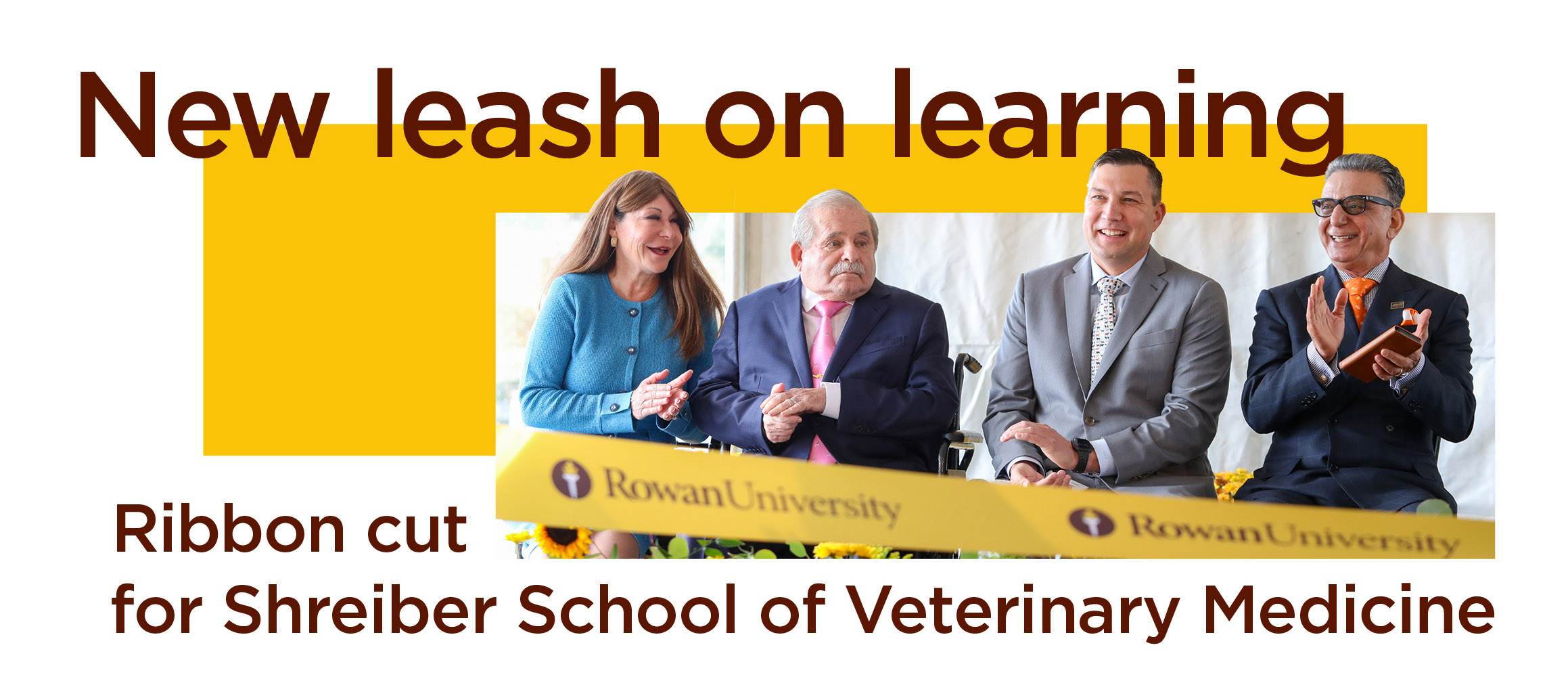 New leash on learning: Ribbon cut for Shreiber School of Veterinary Medicine